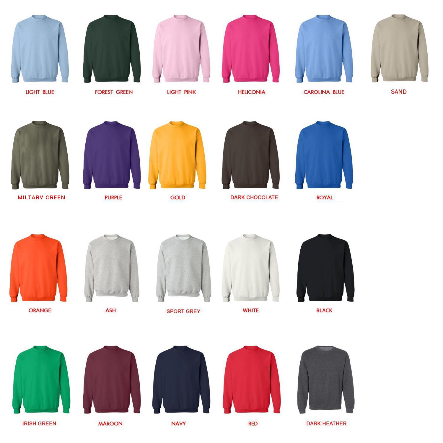 sweatshirt color chart - The Wingfeather Saga Store