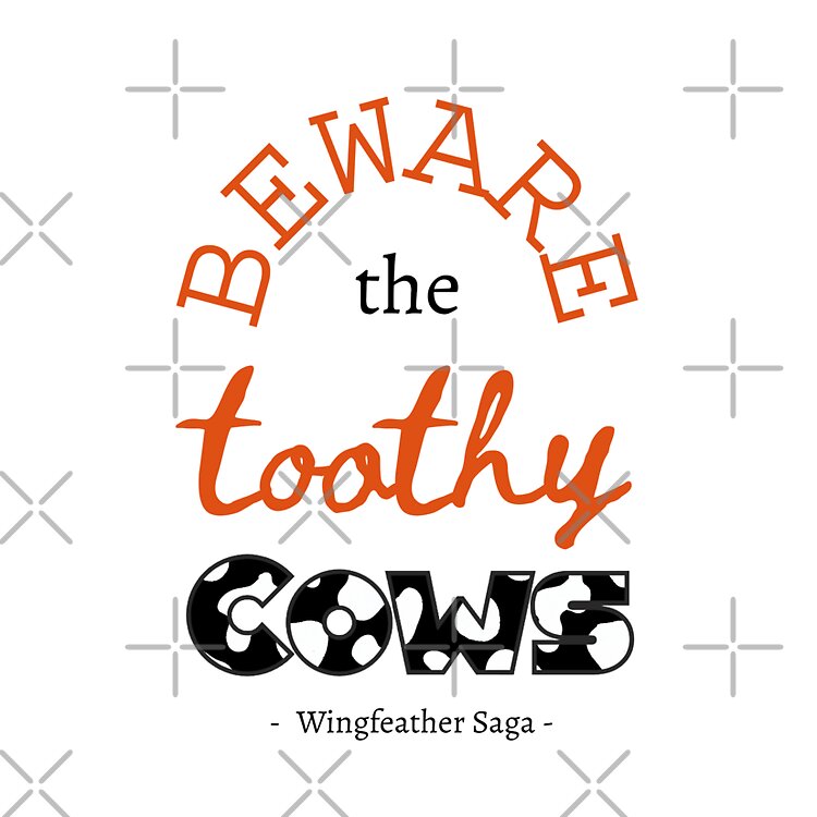 Beware The Toothy Cows Wingfeather Saga Black Tote Bag - Image 2