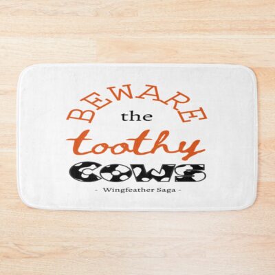 Beware The Toothy Cows Wingfeather Saga Black Bath Mat