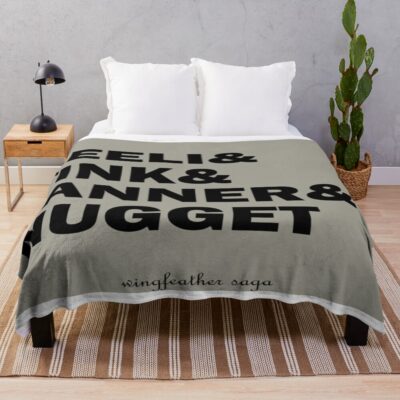Wingfeather Saga Name List Sticker Throw Blanket