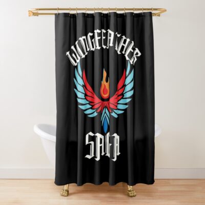 Wingfeather Saga Fiery Phoenix Crest Design Shower Curtain